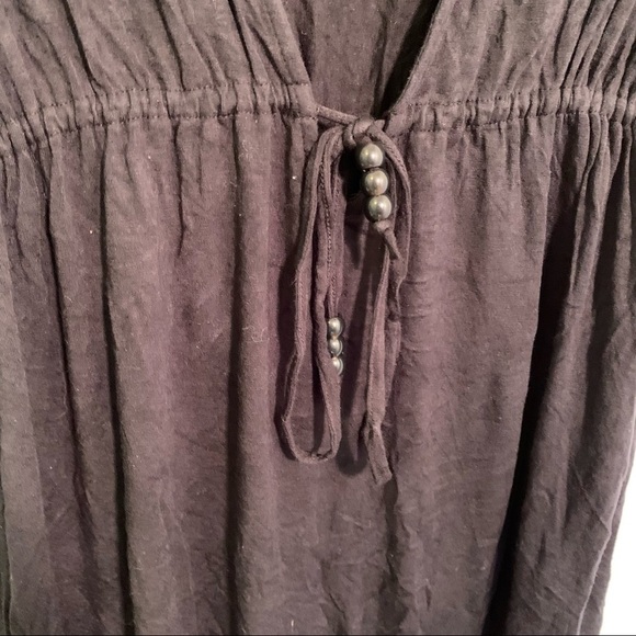 Merona Cover Up Dress V-Neck Black - Picture 6 of 10